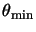 $\theta_{\rm min}$
