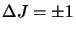 $\Delta J=\pm 1$