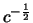 $c^{-\frac{1}{2}}$