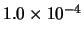 $1.0\times10^{-4}$