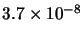 $3.7\times10^{-8}$