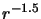 $r^{-1.5}$