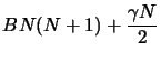 $\displaystyle BN(N+1)+\frac{\gamma N}{2}$