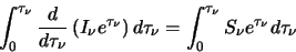\begin{displaymath}\int^{\tau_\nu}_{0} \frac{d}{d\tau_{\nu}}\left(I_\nu e^{\tau_...
...tau_\nu =\int^{\tau_\nu}_{0} S_{\nu}e^{\tau_{\nu}} d\tau_{\nu}
\end{displaymath}