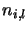 $n_{i , l}$