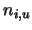 $n_{i , u}$