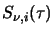 $S_{\nu,i}(\tau)$