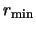 $r_{\rm min}$