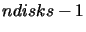 $ndisks-1$