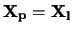 ${\bf
X_p=X_l}$