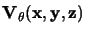 $\displaystyle {\bf V_\theta(x,y,z)}$