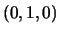 $\displaystyle (0,1,0)$