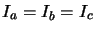$I_a=I_b=I_c$