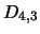 $D_{4,3}$