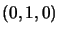 $(0,1,0)$