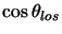 $\cos \theta_{los}$