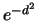 $e^{-d^2}$