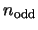 $n_{\rm odd}$