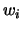 $w_i$