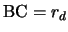 ${\rm BC} = r_d$